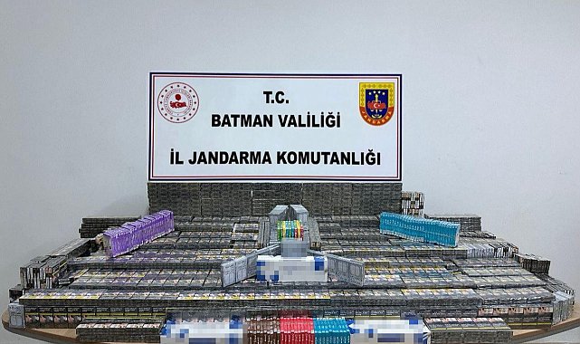 Batman'da kaçak sigara ele geçirildi