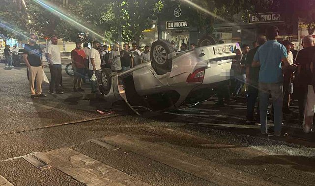 Batman'da otomobil takla attı: 2 yaralı