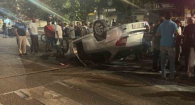 Batman'da otomobil takla attı: 2 yaralı