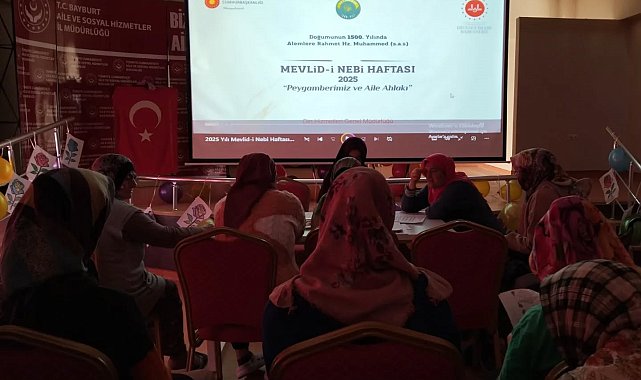 Bayburt'ta engelli bireylere yönelik Mevlid-i Nebi programı düzenlendi