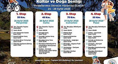 Beyağaç Sandras Dağı doğa tutkunlarını Bisiklet Kültür ve Doğa Şenliğinde ağırlayacak