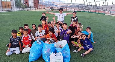 Beypazarı Diyanet Gençlikten örnek çevre temizliği