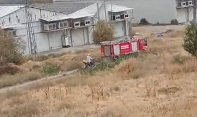 Beypazarı'nda otluk alanda yangın