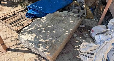 Beyşehir'de 1 tonluk Bizans taşı bulundu