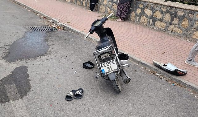 Beyşehir'de motosiklet kazası: 1 ağır yaralı