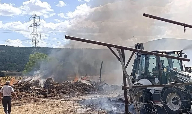 Bilecik Pazaryeri'nde korkutan yangın!