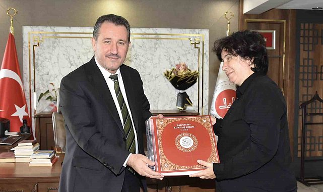 Bilecik'te Altı Nokta Körler Derneği'nden müftülüğe anlamlı görüşme