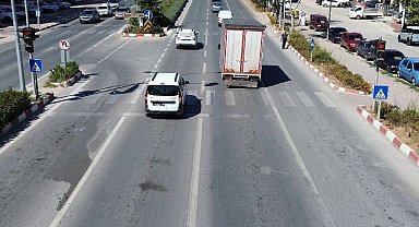 Bilecik'te drone destekli trafik denetiminde 17 sürücüye ceza