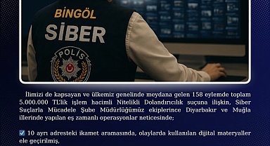 Bingöl merkezli 3 ilde dolandırıcılık operasyonu: 4 tutuklama