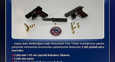 Bingöl'de 2 ruhsatsız tabanca ele geçirildi