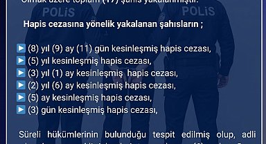 Bingöl'de aranan 17 şahıs yakalandı