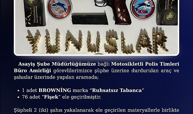 Bingöl'de ruhsatsız tabanca ele geçirildi