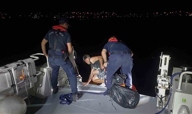 Bodrum açıklarında 1 düzensiz göçmen yakalandı