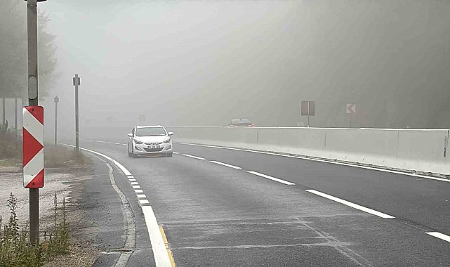 Bolu Dağı'nda sis etkili oluyor: Görüş mesafesi 30 metre