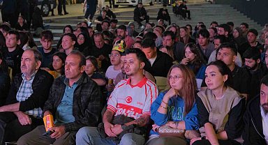 Bolu'da dev ekranda milli heyecan