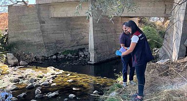 Bolu'da patates tarlaları için sulama sularından numune alındı