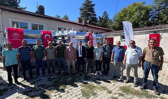 Bozkır'da mahallelere 170 adet sıvat dağıtıldı