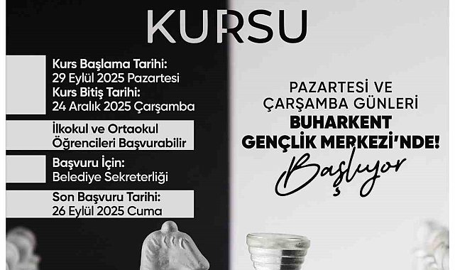 Buharkent'te satranç kursu başlıyor