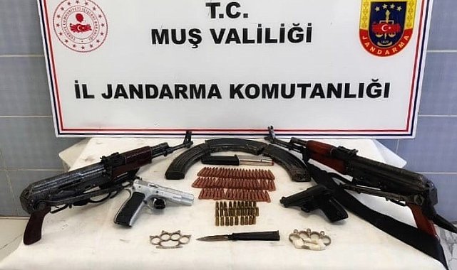Bulanık ilçesinde silah ve mühimmat ele geçirildi