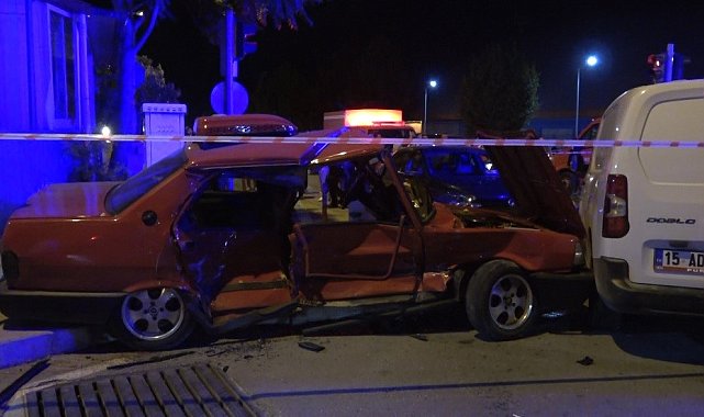 Burdur'da feci kaza: 1 ölü 4 yaralı