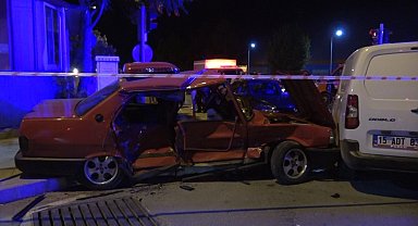 Burdur'da feci kaza: 1 ölü 4 yaralı