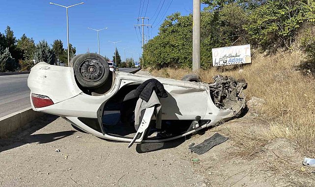 Burdur'da otomobil takla attı: 1 yaralı