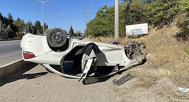 Burdur'da otomobil takla attı: 1 yaralı