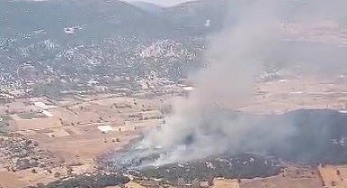 Burdur'da tarlada çıkan yangın ormanlık alana sıçradı