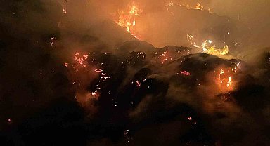 Burdur'da yaklaşık 2 bin saman balyası yandı