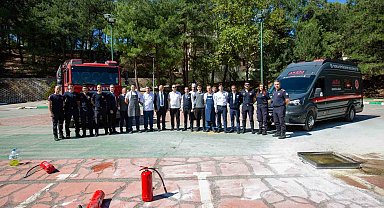 Burfaş tesislerinde yangın tatbikatı