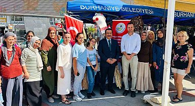 Burhaniye Kaymakamı kadın emeği pazarını ziyaret etti