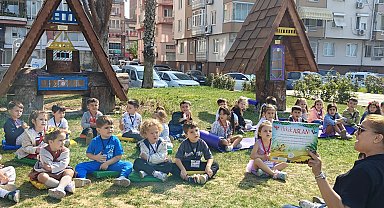 Bursa Gemlik'te 'Açık Hava Kütüphanesi' hayat buldu