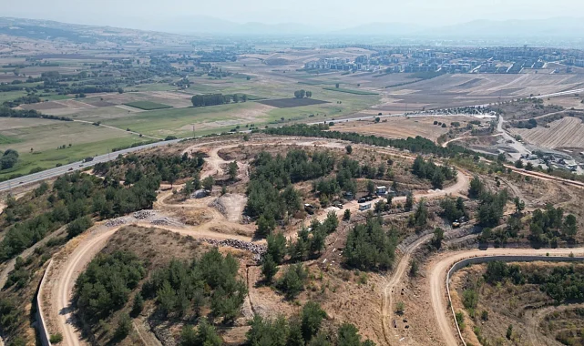 Bursa İnegöl Millet Bahçesi'nde çalışmalar sürüyor