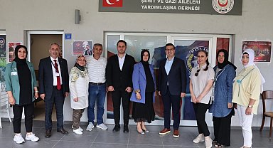 Bursa Nilüfer Belediyesi gazi ve şehit yakınlarının yanında