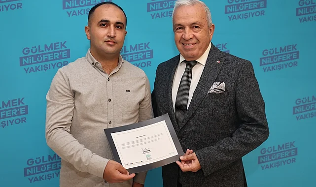 Bursa Nilüfer'de cesur personele Başkan Özdemir'den tebrik