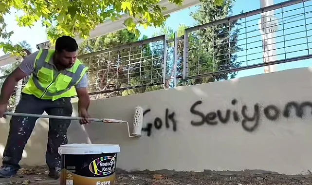 Bursa Yenişehir'den duvar yazılarına karşı belediyeden ilginç çalışma
