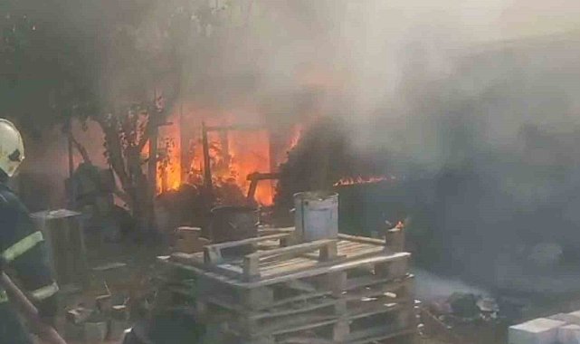 Bursa'da bağ evi alev alev yandı