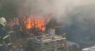 Bursa'da bağ evi alev alev yandı