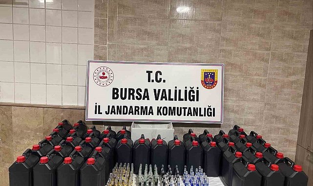 Bursa'da yol uygulamasında 200 litre etil alkol ve 99 adet alkol kiti ele geçirildi
