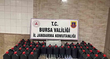 Bursa'da yol uygulamasında 200 litre etil alkol ve 99 adet alkol kiti ele geçirildi