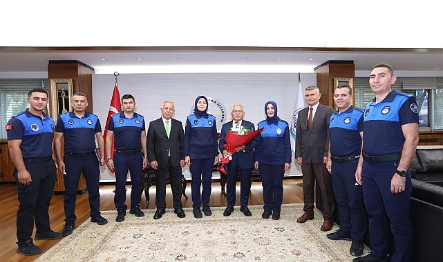 Büyükkılıç, 199. kuruluş yıl dönümü ve Zabıta Haftası'nda zabıta teşkilatı mensuplarını kabul etti