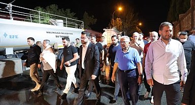 Büyükkılıç, yangın çıkan fabrikada inceleme yaparak geçmiş olsun dileklerini iletti