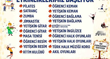 Büyükşehir'de Güz Dönemi Etkinlikleri kayıtları başladı