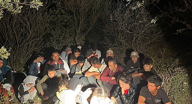 Çanakkale'de 34 düzensiz göçmen yakalandı