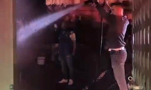 Çankırı'da korkutan ev yangını