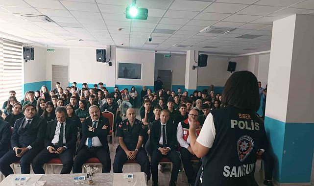 Çarşamba'da lise öğrencilerine bağımlılıkla mücadele semineri