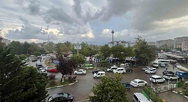 Çarşamba'yı serinleten yağmur