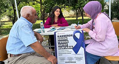 Çemişgezek'te kanserde erken teşhis için farkındalık etkinliği