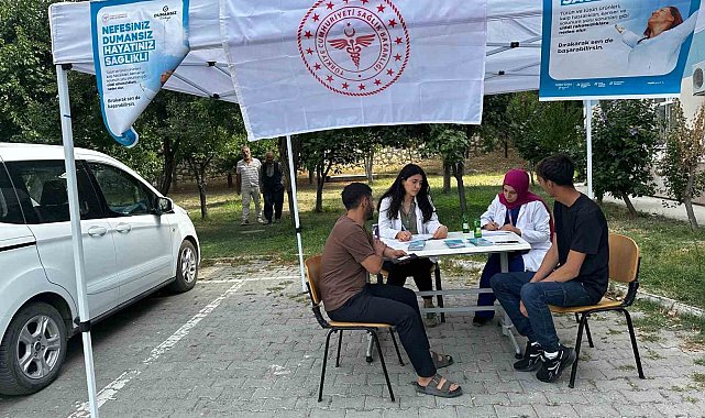 Çemişgezek'te sigara ile mücadele etkinliği