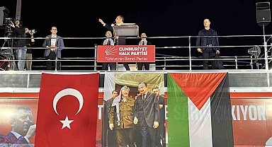 CHP'den Eyüpsultan'da Filistin'e destek mitingi